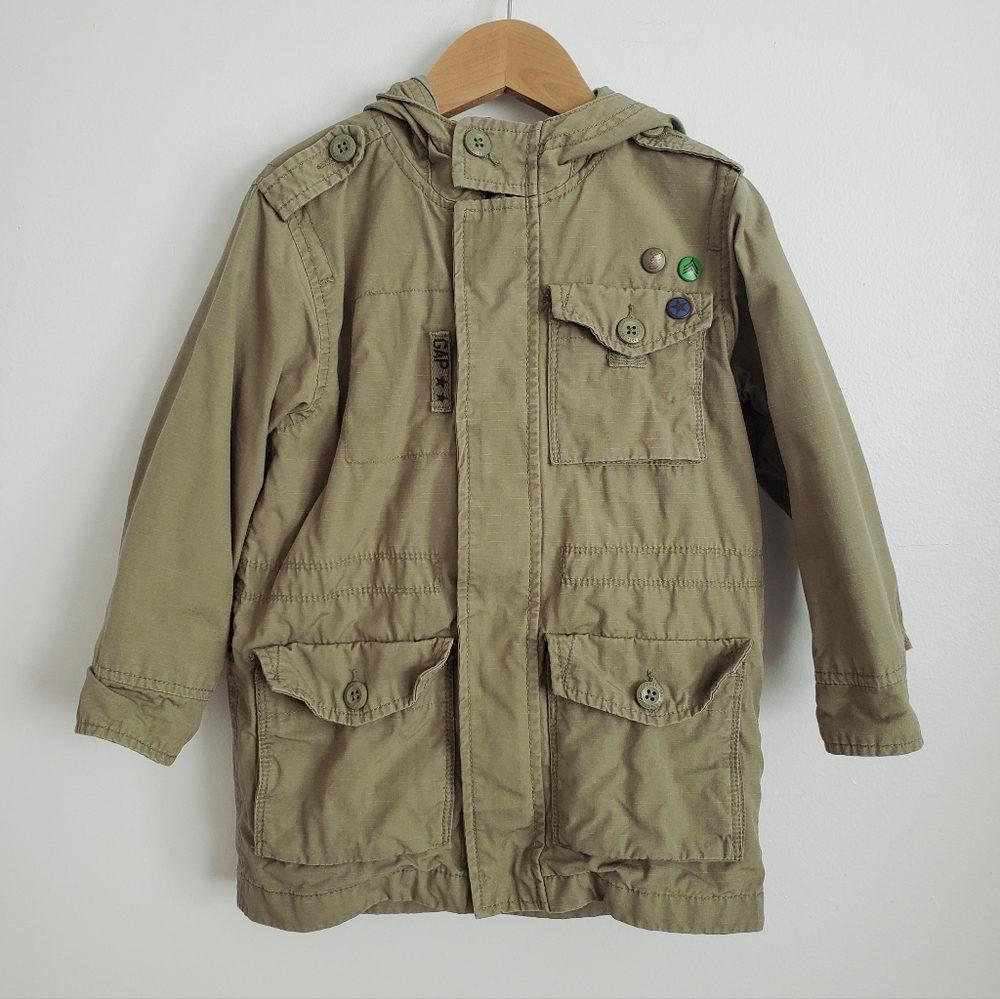 Toddler Gap Green Utility Jacket Size 5T